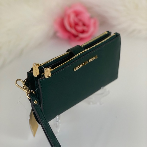🌸Michael Kors DoubleZip Wallet Wristlet RasingGr - Picture 2 of 8